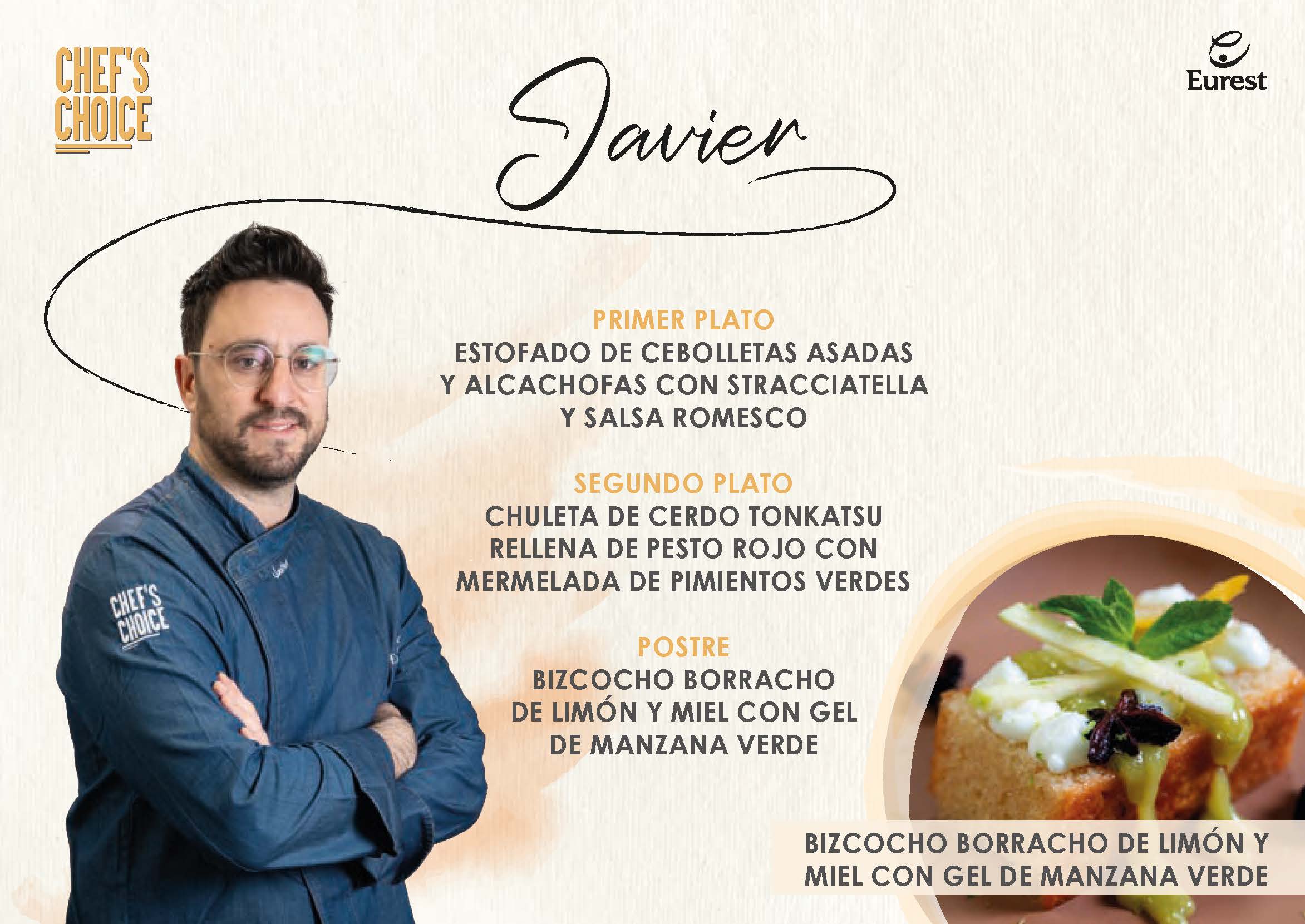 Menú de Javier